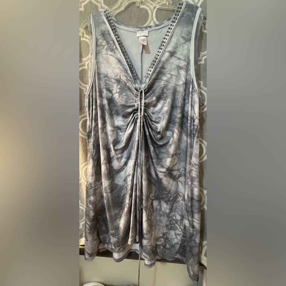 Women's Dotti Grey Tie Dye Beach Cover Up Bathing Suit Cover Up